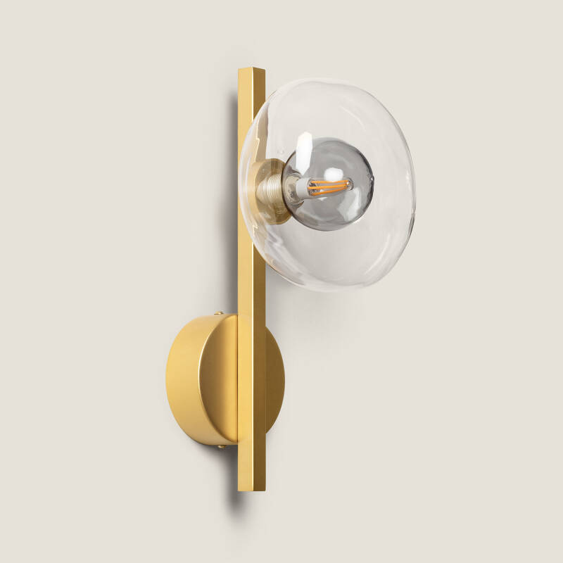 Imagen de Aplique Pared Aluminio y Cristal Hassi