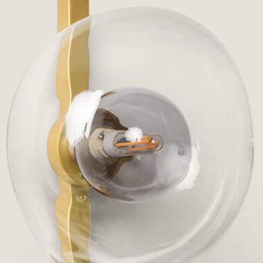 Imagen de Aplique Pared Aluminio y Cristal Hassi