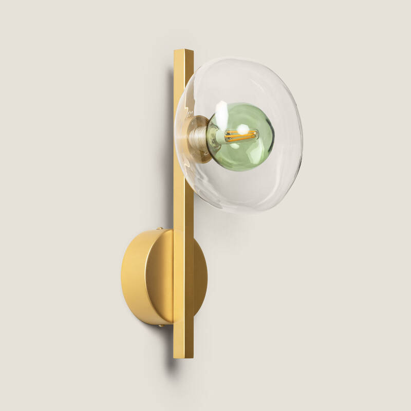 Imagen de Aplique Pared Aluminio y Cristal Hassi