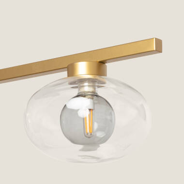 Imagen de Lámpara Colgante Aluminio y Cristal Hassi 5 Focos