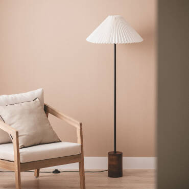 Lámpara de Pie Madera Leonessa  ILUZZIA