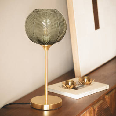 Lámpara de Mesa Metal y Cristal Klimt