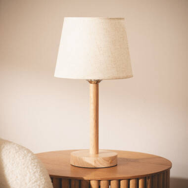 Candeeiro de Mesa LED 1W Portátil Madeira com Bateria USB Recarregável Rowy