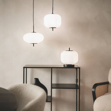 Imagen de Lámpara Colgante Metal y Cristal Beca