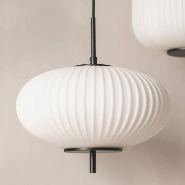 Lámpara Colgante Metal y Cristal Beca Oblade