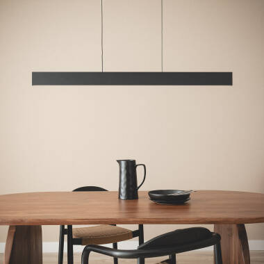 Lámpara Colgante Lineal Aluminio LED 120cm 30W CCT Seleccionable Wanda