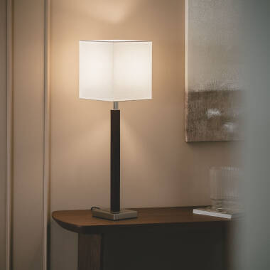 Imagen de Lámpara de Mesa Madera y Metal Lizza Imagen de Lámpara de Mesa Madera y Metal Lizza