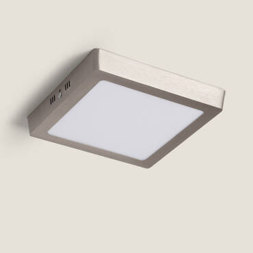Plafón LED 18W Cuadrado Metal 225x225 mm Silver 
