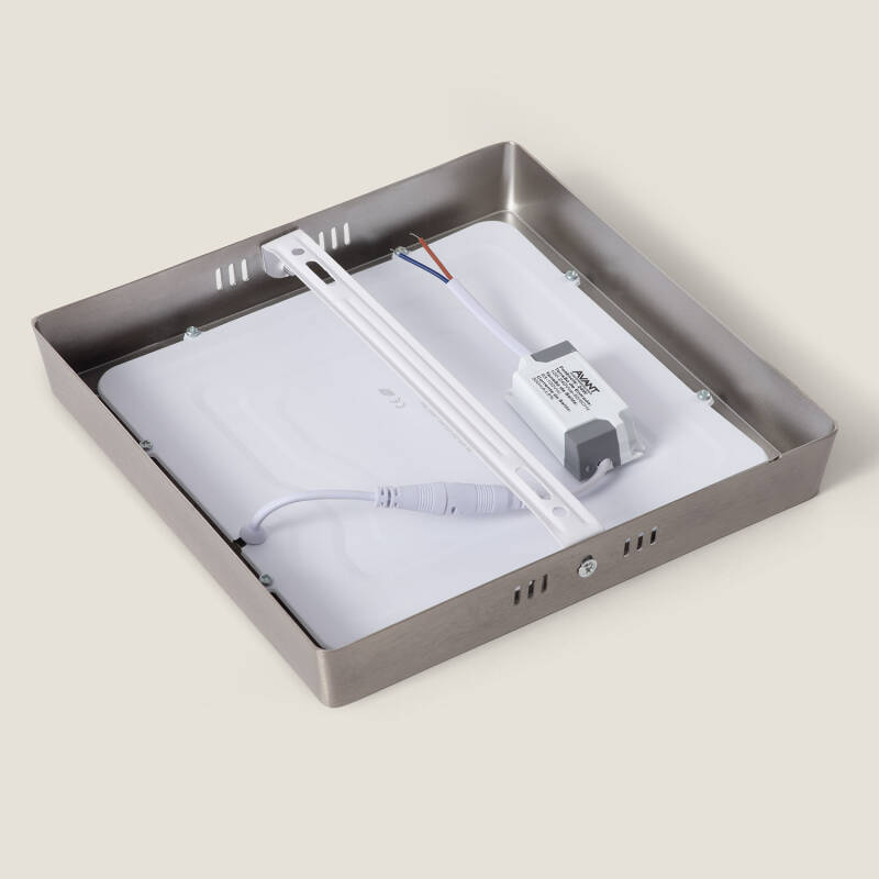 Imagen de Plafón LED 18W Cuadrado Metal 225x225 mm Silver 