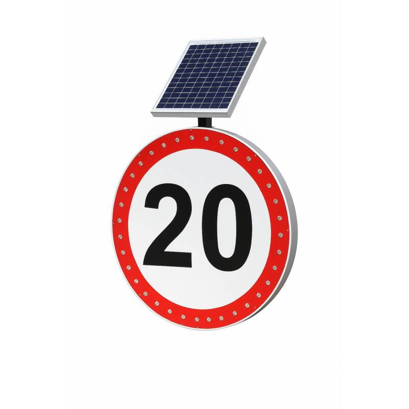 Imagem de Sinalização solar de velocidade máxima 3W IP54