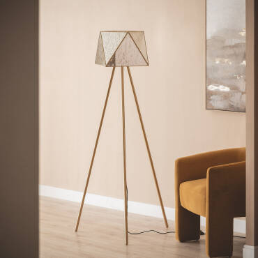 Lámpara de Pie Metal Cristal Mattina ILUZZIA