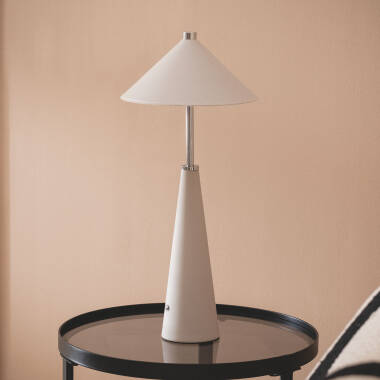 Lámpara de Mesa LED Portátil Cuero  con Batería USB Recargable Tyu Tule