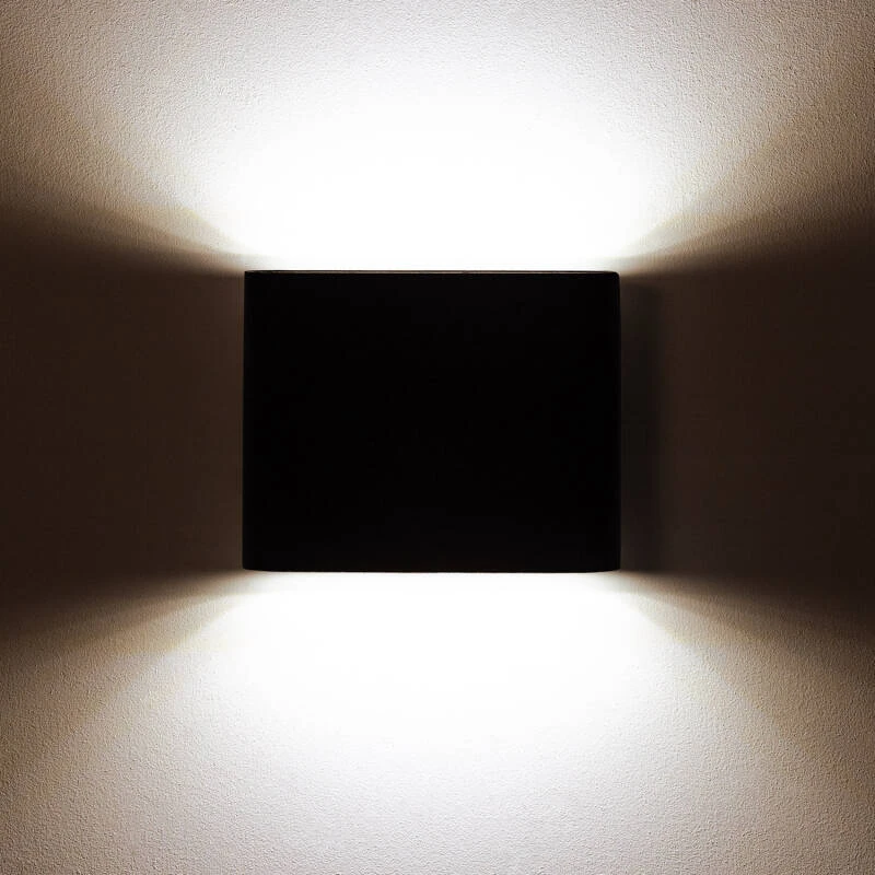 Imagen de Aplique de Pared Exterior LED 6W CCT Iluminación Doble Cara Aluminio Cuadrado Luming