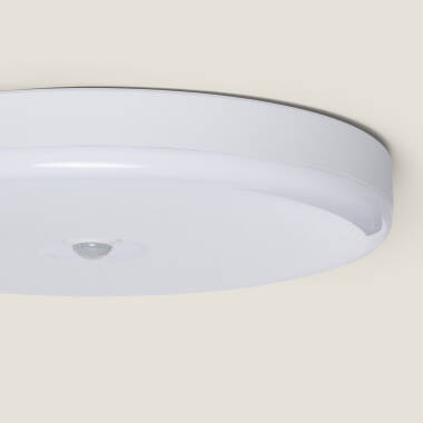 Imagem de Plafon LED 18W Circular Ø290 mm No Flicker com Sensor de Movimento PIR e Crepuscular