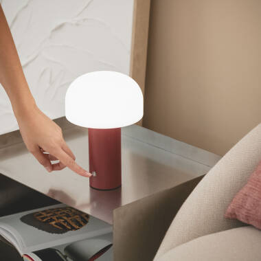 Imagen de Lámpara de Mesa LED Portátil Metal con Batería USB Recargable Leta