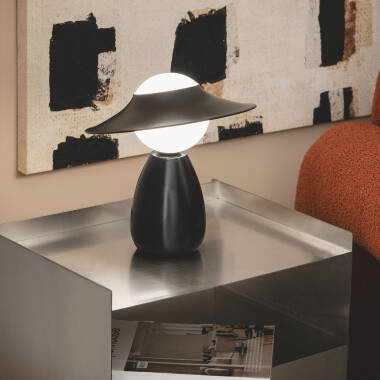 Imagem de Candeeiro de Mesa Madeira Raisa