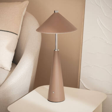 Lámpara de Mesa LED Portátil Cuero  con Batería USB Recargable Tyu Tule