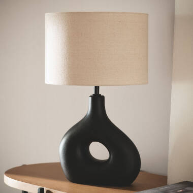 Lámpara de Mesa Cerámica Idala