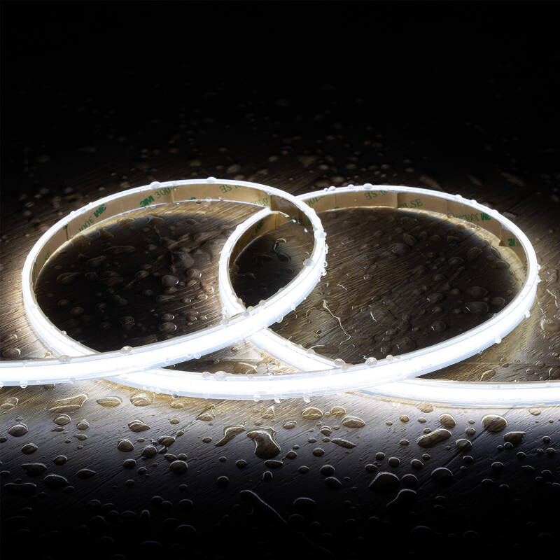 Imagen de Tira LED Regulable 220V COB Autorrectificada 320 LED/m 14W/m 1120lm/m SILICONE FLEX Ancho 10mm Corte 25cm IP65 a Medida Imagen de Tira LED Regulable 220V COB Autorrectificada 320 LED/m 14W/m 1120lm/m SILICONE FLEX Ancho 10mm Corte 25cm IP65 a Medida