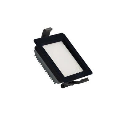 Downlight LED 10W New Aero Slim Quadrado 130 lm/W Microprismático (URG17) LIFUD Preto Corte 85x85 mm