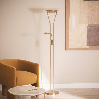 Lámpara de Pie con Luz de Lectura Metal Ethan