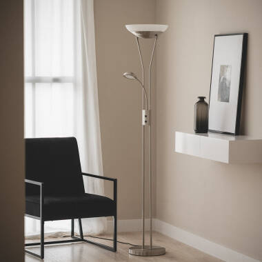 Lámpara de Pie con Luz de Lectura Metal Ethan