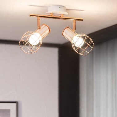 Imagen de Lámpara de Techo Metal Orientable 2 Focos Lada
