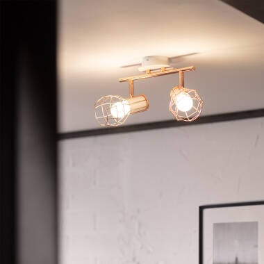 Imagen de Lámpara de Techo Metal Orientable 2 Focos Lada