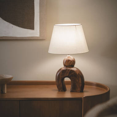 Imagen de Lámpara de Mesa Madera Hunar II ILUZZIA