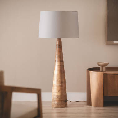 Candeeiro de Pé Madeira Zeil Rajesh ILUZZIA