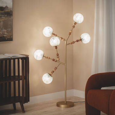 Imagem de Candeeiro de Pé Metal Vidro Routi Imagem de Candeeiro de Pé Metal Vidro Routi