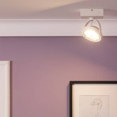 Foco LED 15W CREE de Superficie Direccionable AR111 Regulable Blanco