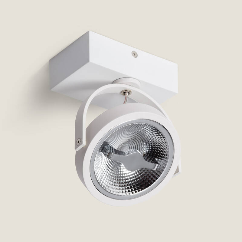 Imagen de Foco LED 15W CREE de Superficie Direccionable AR111 Regulable Blanco Imagen de Foco LED 15W CREE de Superficie Direccionable AR111 Regulable Blanco