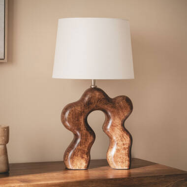 Candeeiro de Mesa Madera Hunar I ILUZZIA