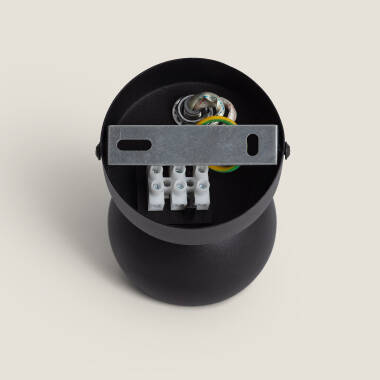 Imagem de Aplique de Parede Alumínio Orientável 1 Foco Preto Ates