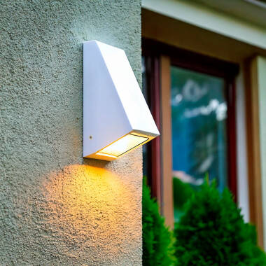 Aplique de Parede Exterior Metal e Vidro Ruzafa