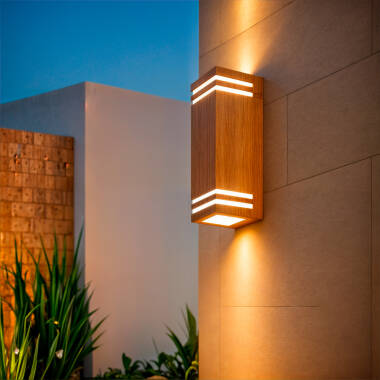 Aplique de Parede Exterior Alumínio Dupla Cara Minol