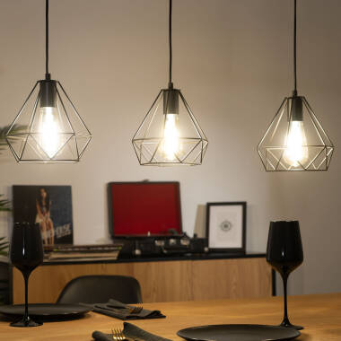 Imagen de Lámpara Colgante Metal Sardo 3 Focos Imagen de Lámpara Colgante Metal Sardo 3 Focos