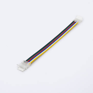 Conector Tira LED 24V RGBWW SMD Ancho 10mm IP20 Doble con Cable
