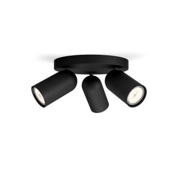 Fotografia do produto: Candeeiro de Teto com Três Focos PHILIPS Pongee 