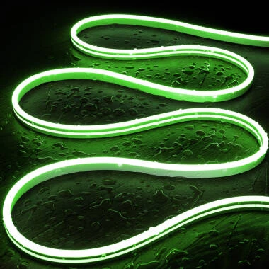 Fita LED Neon 48v Verde 8W/m Corte 5cm IP65 NFLEX6 à Medida