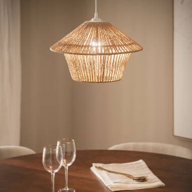 Imagen de Lámpara Colgante Fibras Naturales Zeiley Ilai