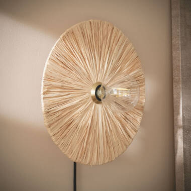 Aplique de Parede Rafia Kanga