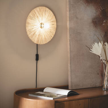 Imagem de Aplique de Parede Rafia Kanga