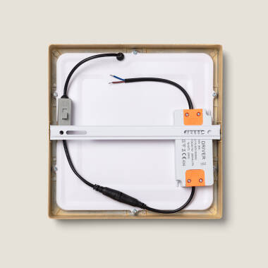 Imagem de Plafon LED 18W Quadrado Alumínio 210x210 mm Slim CCT Seleccionável Galán SwitchDimm