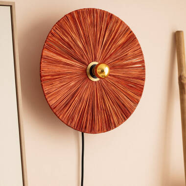 Imagen de Aplique de Pared Rafia Kanga