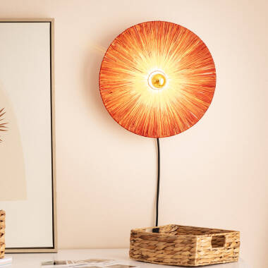 Imagen de Aplique de Pared Rafia Kanga