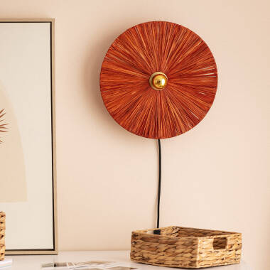 Imagen de Aplique de Pared Rafia Kanga