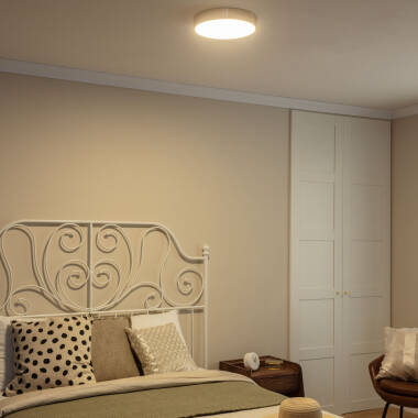 Imagem de Plafón LED 18W Circular Metal Ø300mm CCT Seleccionável Haydn