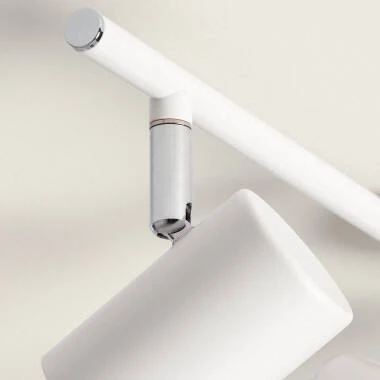 Imagen de Lámpara de Techo Orientable Madera y Metal 3 Focos Albus